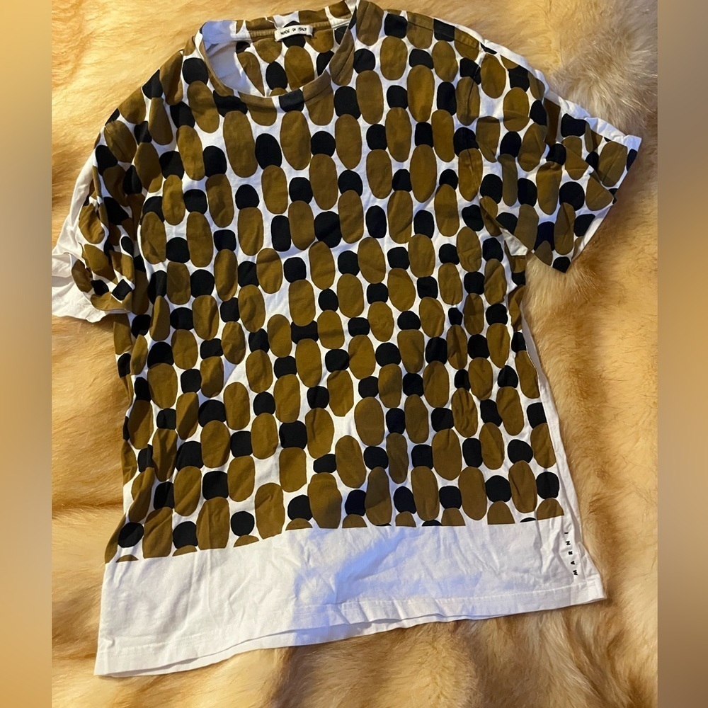 MARNI Printed TSHIRT Men Sz 50 40US L cotton short sleeve polka dot